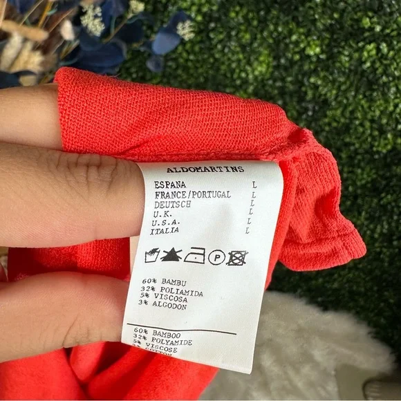 Nwt Anthropologie Aldo Martins coral v neck floral Relaxed fit knit Blouse nwt - Picture 9 of 10
